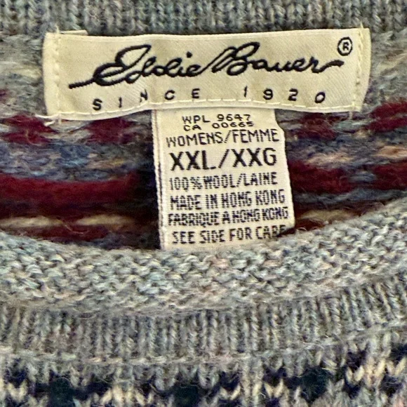 Eddie Bauer Multicolor Wool Sweater - Picture 3 of 6